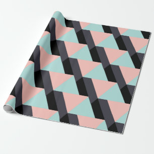 Pastellfarbene geometrische Muster Geschenkpapier