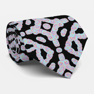 Pastellfarbene gewundene Scheiben Symmetrisches Mu Krawatte