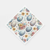 Pastellfarbene Gingham-Oster-Eier-Servietten Serviette (Ecke)
