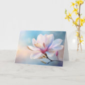 Pastellfarbene Illustration Karte (Gelbe Blume)