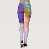 Pastellfarbene Leggings (Rückseite)