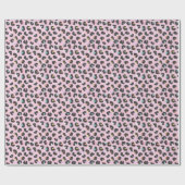 Pastellfarbene Leoparden Geschenkpapier (Flach)