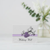 Pastellfarbene lila Polka-Punkte, die gute Karten  (Stehend Vorderseite)