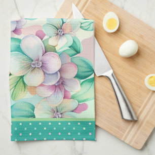 Pastellfarbene Magnolienblüten Geschirrtuch