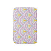 Pastellfarbene Muschel Badematte (Vorderseite Vertikal)