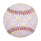 Pastellfarbene Muschel Baseball (Rückseite)