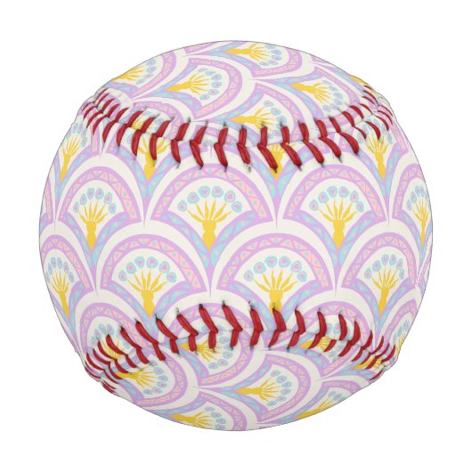 Pastellfarbene Muschel Baseball (Vorderseite)