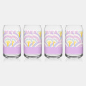 Pastellfarbene Muschel Dosenglas (Rechts)