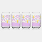 Pastellfarbene Muschel Dosenglas (Vorderseite)