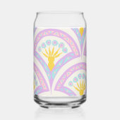 Pastellfarbene Muschel Dosenglas (Rückseite)