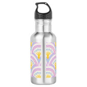 Pastellfarbene Muschel Edelstahlflasche (Rückseite)