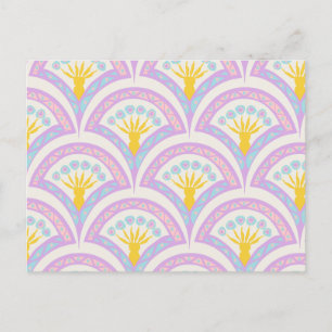 Pastellfarbene Muschel Feiertagspostkarte