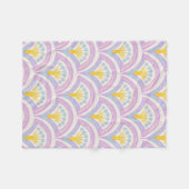 Pastellfarbene Muschel Fleecedecke (Vorderseite (Horizontal))