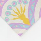 Pastellfarbene Muschel Fleecedecke (Ecke)