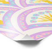 Pastellfarbene Muschel Fotodruck (Ecke)