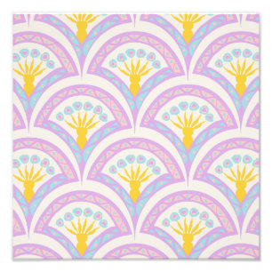 Pastellfarbene Muschel Fotodruck