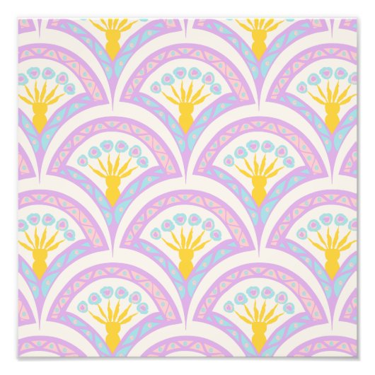 Pastellfarbene Muschel Fotodruck (Vorne)