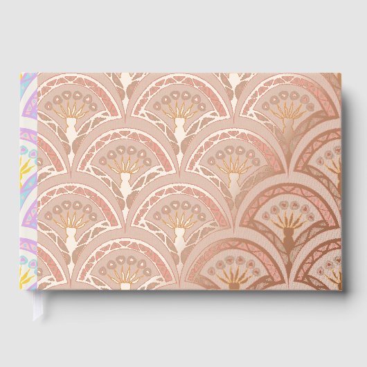 Pastellfarbene Muschel Gästebuch (Vorderseite)