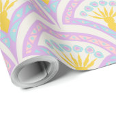 Pastellfarbene Muschel Geschenkpapier (Rolleneckpunkt)