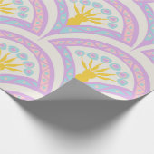Pastellfarbene Muschel Geschenkpapier (Ecke)