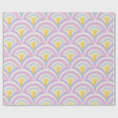 Pastellfarbene Muschel Geschenkpapier (Flach)