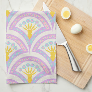 Pastellfarbene Muschel Geschirrtuch