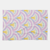 Pastellfarbene Muschel Geschirrtuch (Horizontal)