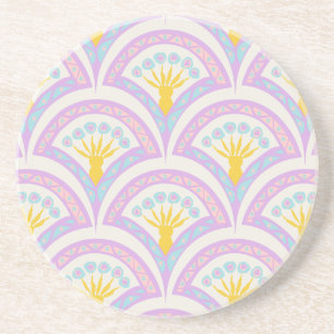 Pastellfarbene Muschel Getränkeuntersetzer