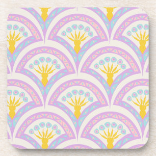 Pastellfarbene Muschel Getränkeuntersetzer