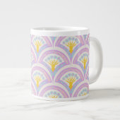 Pastellfarbene Muschel Jumbo-Tasse (Vorderseite Rechts)