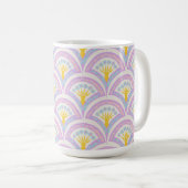 Pastellfarbene Muschel Kaffeetasse (VorderseiteRechts)