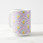 Pastellfarbene Muschel Kaffeetasse (Vorderseite Links)