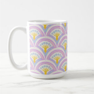 Pastellfarbene Muschel Kaffeetasse