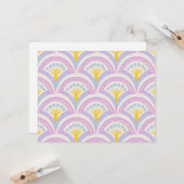 Pastellfarbene Muschel Karte (Vorderseite/Rückseite Beispiel)