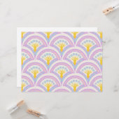 Pastellfarbene Muschel Karte (Vorderseite/Rückseite Beispiel)