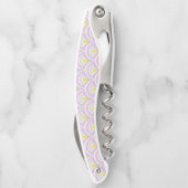 Pastellfarbene Muschel Kellnermesser (Rückseite)