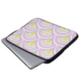 Pastellfarbene Muschel Laptopschutzhülle (Vorne Knopf)