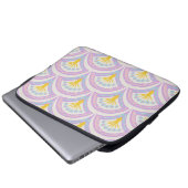 Pastellfarbene Muschel Laptopschutzhülle (Vorne Knopf)