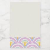 Pastellfarbene Muschel Lebensmitteletikett (Einzelnes Label)