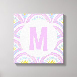 Pastellfarbene Muschel Leinwanddruck