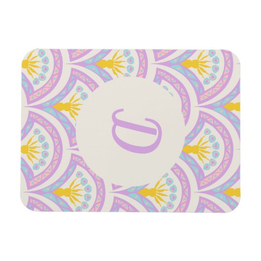 Pastellfarbene Muschel Magnet (Horizontal)