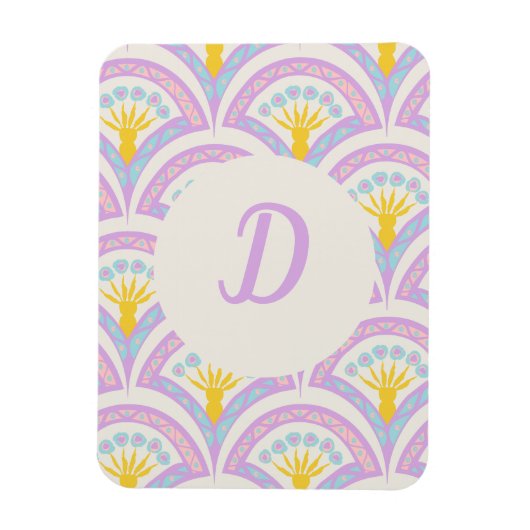 Pastellfarbene Muschel Magnet (Vertikal)