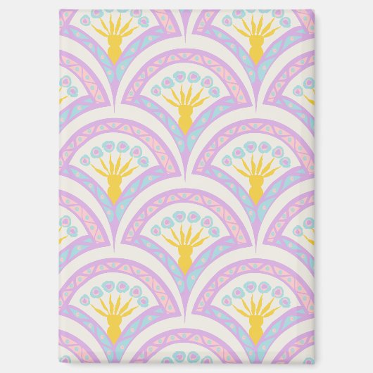 Pastellfarbene Muschel Magnet (Vorderseite)