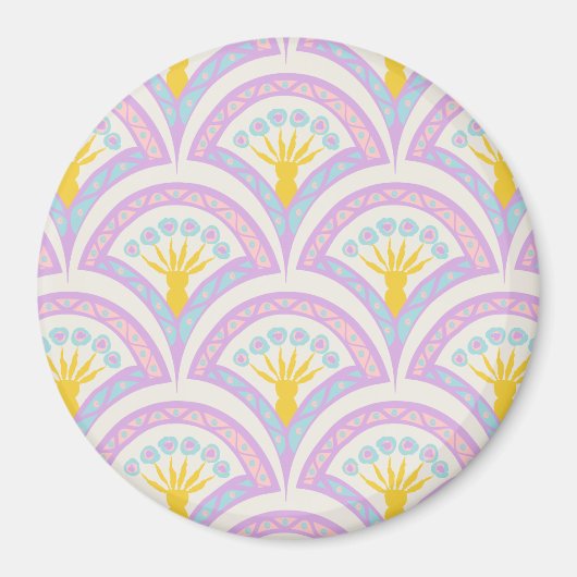 Pastellfarbene Muschel Magnet (Vorne)