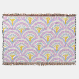 Pastellfarbene Muschel Muster Decke