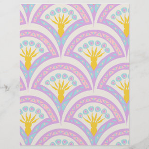 Pastellfarbene Muschel Muster Flyer