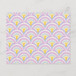 Pastellfarbene Muschel Muster Flyer