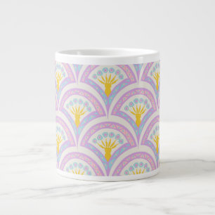 Pastellfarbene Muschel Muster Jumbo-Tasse