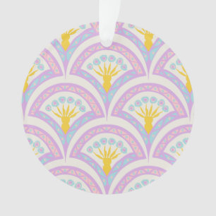 Pastellfarbene Muschel Muster Ornament