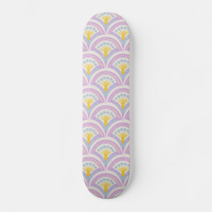 Pastellfarbene Muschel Muster Skateboard